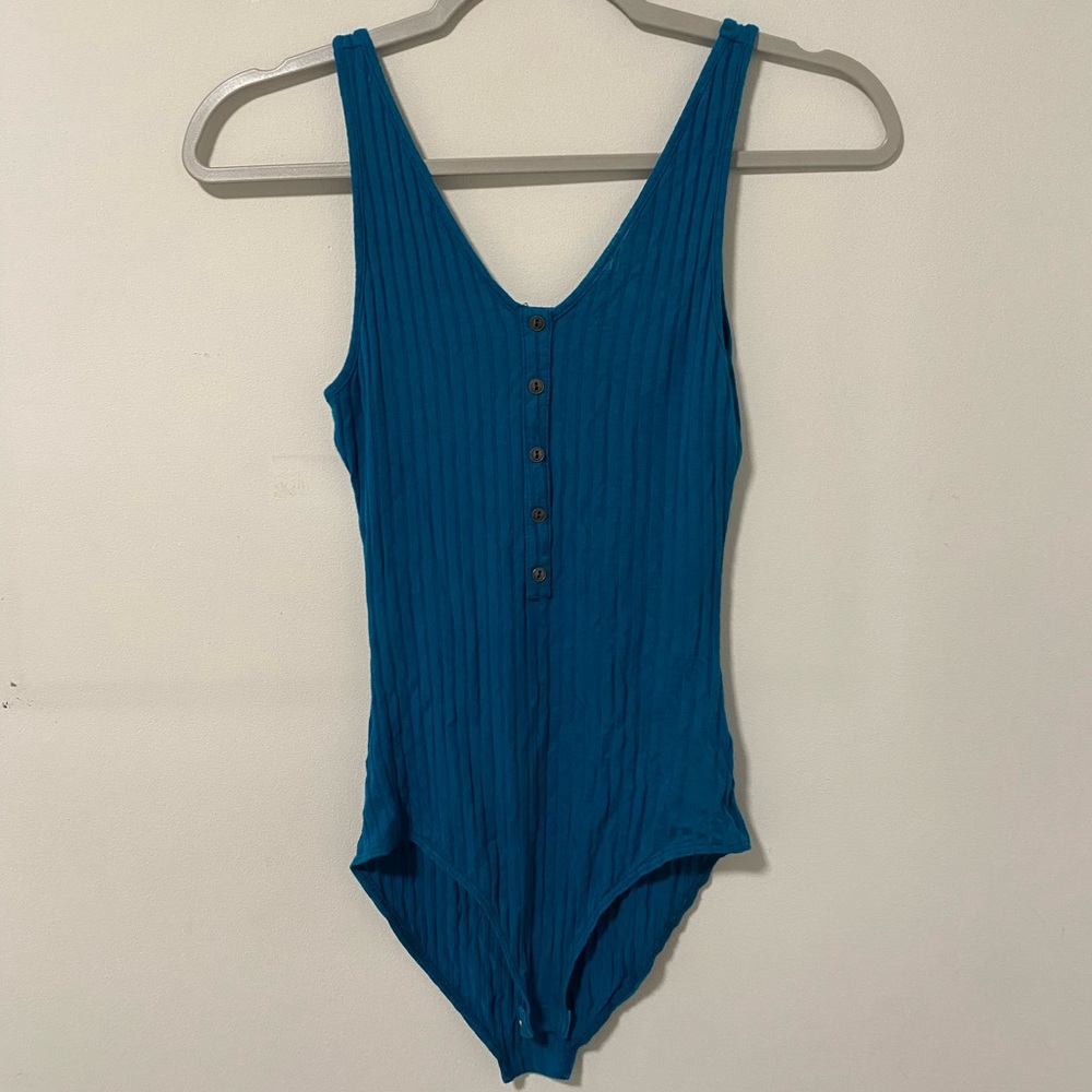 Melrose and Market Womens Blue Body Suit; Size:XS